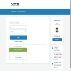 Скриншот главной страницы сайта myvip.avatrade.com