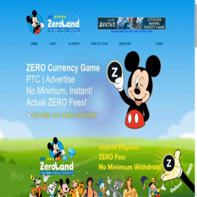 Скриншот главной страницы сайта myzeroland.com
