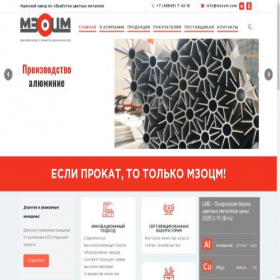 Скриншот главной страницы сайта mzocm.com
