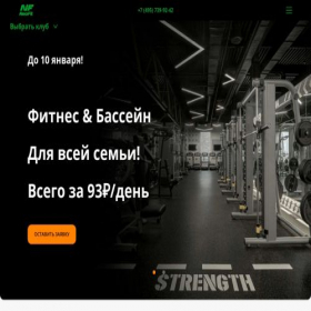 Скриншот главной страницы сайта n-fit.ru