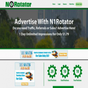 Скриншот главной страницы сайта n1rotator.com