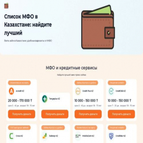 Скриншот главной страницы сайта nadejno-credit.online