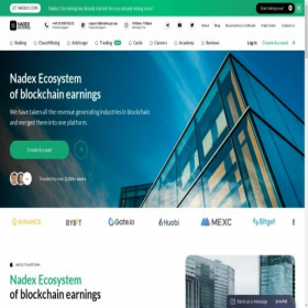 Скриншот главной страницы сайта nadex.group