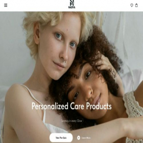 Скриншот главной страницы сайта nadyabeautystore.tilda.ws