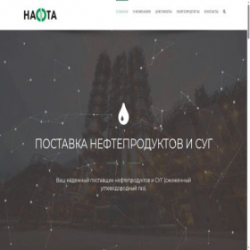 Скриншот главной страницы сайта nafta55.ru