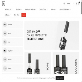 Скриншот главной страницы сайта nanails.eu