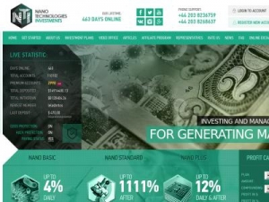Скриншот главной страницы сайта nano11.com