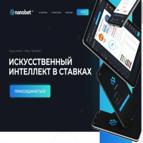 Скриншот главной страницы сайта nanobet.ru