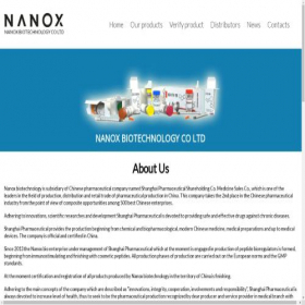 Скриншот главной страницы сайта nanoxbio.com