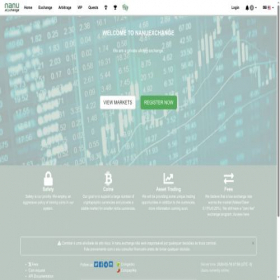 Скриншот главной страницы сайта nanu.exchange