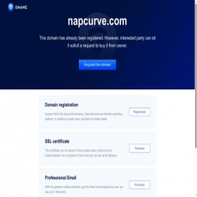 Скриншот главной страницы сайта napcurve.com
