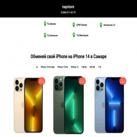 Скриншот главной страницы сайта napstore.ru