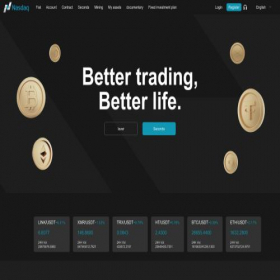 Скриншот главной страницы сайта nasdaqcryptovip.com