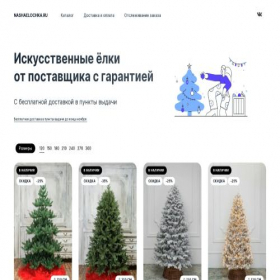 Скриншот главной страницы сайта nashaelochka.ru