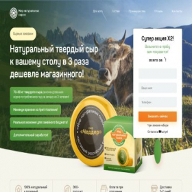 Скриншот главной страницы сайта natural-cheese.goodshotsale.com