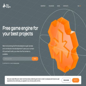 Скриншот главной страницы сайта nauengine.org
