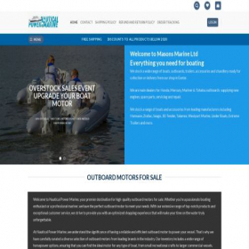 Скриншот главной страницы сайта nauticalpowermarine.com