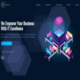 Скриншот главной страницы сайта nauts-ai.com