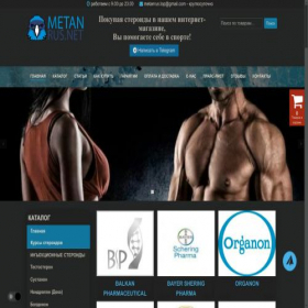 Скриншот главной страницы сайта naxodka.metan-russ.net