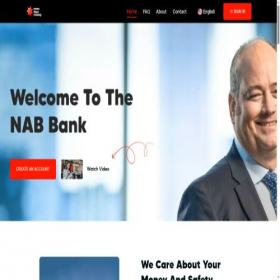 Скриншот главной страницы сайта nbau.it.com