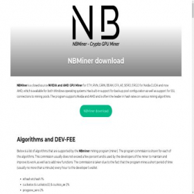 Скриншот главной страницы сайта nbminer.se