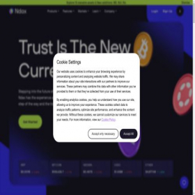 Скриншот главной страницы сайта ndax.io