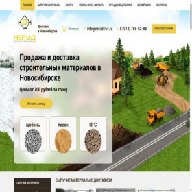 Скриншот главной страницы сайта ndn154.ru