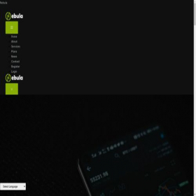 Скриншот главной страницы сайта nebulatradex.com