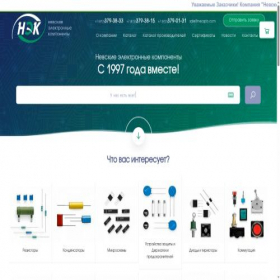 Скриншот главной страницы сайта necspb.com