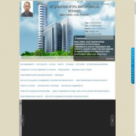 Скриншот главной страницы сайта nedvizhimost.vsesvoi.org