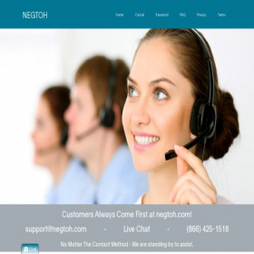 Скриншот главной страницы сайта negtoh.com