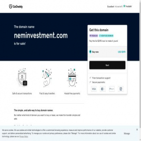 Скриншот главной страницы сайта neminvestment.com