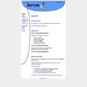 Скриншот главной страницы сайта neptune.be