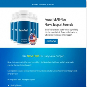 Скриншот главной страницы сайта nervefresh.com