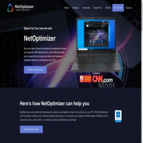 Скриншот главной страницы сайта netoptimizer.com