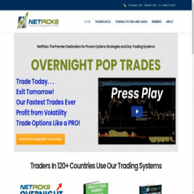 Скриншот главной страницы сайта netpicks.com