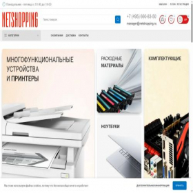 Скриншот главной страницы сайта netshopping.ru