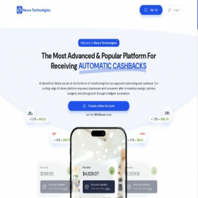 Скриншот главной страницы сайта neuratech.ba