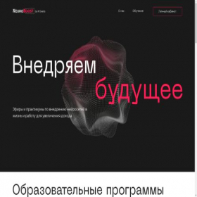 Скриншот главной страницы сайта neuroboost.io