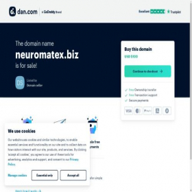 Скриншот главной страницы сайта neuromatex.biz