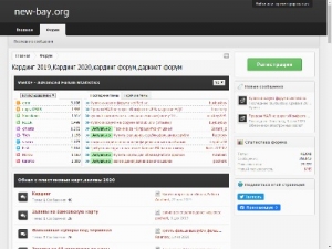 Скриншот главной страницы сайта new-bay.org