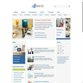 Скриншот главной страницы сайта new-biz.com.ua