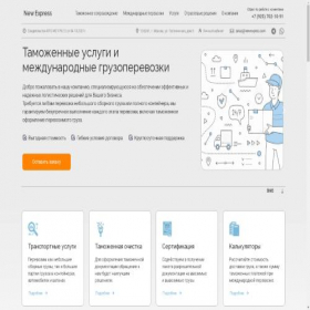 Скриншот главной страницы сайта new-express.ru
