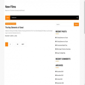 Скриншот главной страницы сайта new-films.biz