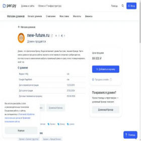 Скриншот главной страницы сайта new-future.ru