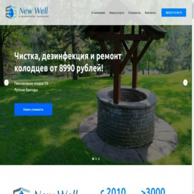 Скриншот главной страницы сайта new-well.ru