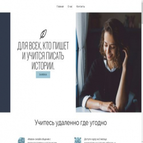 Скриншот главной страницы сайта new-writer.ru