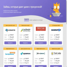 Скриншот главной страницы сайта new-zaim.ru