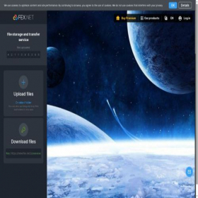 Скриншот главной страницы сайта new.fex.net