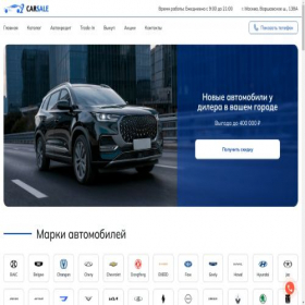 Скриншот главной страницы сайта newautomsk.ru